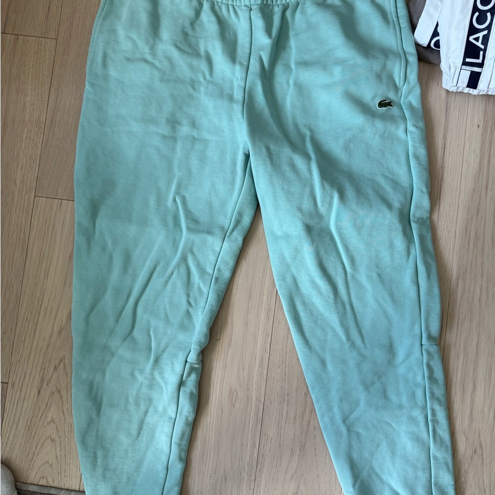 Lacoste Kids' Mint Green Joggers